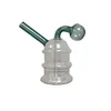 Tour de vente au détail brûleur à mazout barboteurs Kit de tuyau à main monobloc percolateur diffuseur conduites d'eau narguilé Bongs barboteur filtre de recyclage intelligent mini dispositif de fumage portable