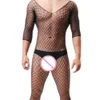 Make Erotic underkläder Bodystocking Catsuit Body Suit Man Crotchless Man Intimates Sexiga kostymer Män Sleepwear