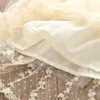 Robes de fille Robe de bébé en dentelle à col ours robe à manches longues mariage d'été fête d'anniversaire pour enfants robe de princesse gilet transparent pour enfants 2312306