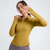 Active Shirts Yoga Sports Jacket Cycling Long Sleeved Outer Wear Quick Drying Tight Clothing Slim Thin Fitness Running Tops