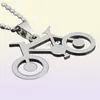 En gros 10 pcs/lot Cool garçon hommes en acier inoxydable vélo pendentifs colliers cadeaux ST082131290