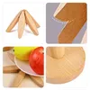 Koppar Saucers Creative Wood Tree Shape Coasters Tabletten Mat Tekanna Trivet Mat Christmas Heat Isolation Mat Kök Bordbidrag Skål Mattor 231206