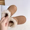 Winter Childrens Boys Girls Snow Boots Sheep Skin Wool Integrated Velcro Girls Cotton Shoes For Infants And Young Children