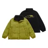 Çift taraflı Kuzu Kaşmir Sandviç Pamuk Ceket 2023 Sonbahar/Kış Yeni Düz Renkli Ceket Sıcak Ceket
