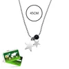 Pendant Necklaces Vintage Punk Silver Color Star Bead Necklace For Men Women Street Hip Hop Aesthetic Jewelry Y2K Accessories