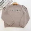 Cardigan Baby Girl Suéteres Suéteres para niños Ropa para bebés Patrón de cereza bordado Cómodo 30% suéter de lana Q231206