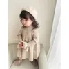 Mädchen Kleider Mädchen Winter Gestrickte Langarm Kleider Koreanische Baby Feste Warme Mode Lässig Prinzessin Flare Hülse Kleider Kinder Vestidos 231204