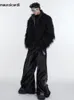 Pellicce da uomoMauroicardi-Manteau court en fausse fourrure de Mongolie pour homme veste moelleuse optique blanche chaud 231205