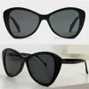 Diseñador de moda para mujer Gafas de sol de mariposa Arco triunfal Gafas de sol de acetato Marco de mariposa negro Lente de humo Señora Vacaciones en la playa Gafas UV400 CL40270