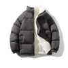 Mens Down Parkas Leggable Thick Warm Warm Winter Jacket Män Solid Loose Standing Collar Wool Park 231206