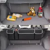 Organisateur et rangement de coffre de voiture, organisateur suspendu à la banquette arrière pour SUV, camion, monospace, sac de rangement étanche et pliable avec 4 poches