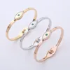 Bracelet romantique oeil d'horus Bracelets de mariage pour femmes cadeau d'anniversaire mode Simple en acier inoxydable fête bijoux accessoires