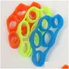 إلغاء الضغط لعبة إلغاء الضغط لعبة القابض للضغط Sile Finger Gripper Band Band Hand Grip Lrist Yoga Streakers Excluder DEH17W