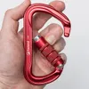 Carabiners 30KN Climbing Carabiner Clip Auto Blokowanie ciężkich akcesoriów do haczyka w kształcie litery D do wspinaczki na zewnątrz wspinaczka