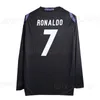 Real Madrids längre retro fotbollströjor långärmad 1998 99 fotbollströjor Guti Ramos Seedorf Carlos 01 02 2011 12 05 06 07 09 10 Ronaldo Zidane Raul Finals Kaka