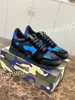 Designer Schoenen Heren Americas Cup Sneakers Lederen Trainer Patent Platte Zwart Blauw Mesh Nylon Casual Schoenen xg210102