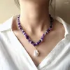 Anhänger Doppelschichtige Halskette Natürlicher Unregelmäßiger Grüner Aventurin Amethyst Lapislazuli Rote Koralle Weibliche Schlüsselbeinkette Niedlicher Schmuck Geschenk