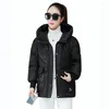 Women's Trench Coats 2023 Autumn And Winter Women Cotton Jacket Casual Thicken Coat White Hooded Parkas Warm Overcoat