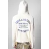 23aw Zadig Voltaire Nieuwe Niche Designer Trui Jassen Zv Mode Handgemaakte Gehaakte Letter Fijn Borduursel Rits Wol Losse Dames Trend Gebreide Jas Tops