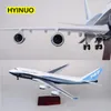 航空機モドル1/150スケール47cm飛行機B747航空機飛行機国際航空モデルwライトおよびホイールダイキャストプラスチック樹脂飛行機231206