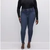 Jeans da donna 2023 Primavera Estate Plus Size Pantaloni skinny strappati per la contrazione della pancia e per il sollevamento dei fianchi