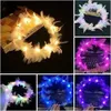 Headwear Hair Accessories 10pcs Flowers Led Scarves Luminous Feathers Angels Crown Headbands Wedding Party Christmas Gift 230815