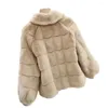 Women's Fur Warm Plush Jacket Women Winterwear 2024 Faux Coat Female Winter Artificial Jackets Ladies Simulate Natural Mink