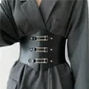 Fahion dames elastische sluiting corset brede tailleband voor decoratieve shirts pakken rokken riem burst groothandel gratis verzending