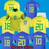 2023 2024 Brasil Camisa de Futebol Marcelo Pele Paqueta Neres Coutinho Firmino Jesus 22 23 Brasil Camisa de Futebol Kids Kit Homens Mulheres