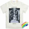 T-shirt oversize Rhude Designer Uomo Donna 1 T-shirt con stampa a farfalla scheletro di migliore qualità Top Tee Summer Style Alta qualità BDH2