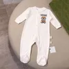 New Born Baby Clothes Designer Pagliaccetto Misto cotone Tute Giocattolo Baby Bambini Tuta Neonati Abbigliamento Tuta di lusso per pagliaccetti ragazzo