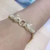 Luxe Modeontwerper Sieraden PartyJXJs Sterling Zilver Dubbele Luipaard Armband Dames Veelzijdig Licht Exquise Hoogwaardige Handwerk