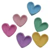 Decorative Figurines Colorful Resin Heart Ice Cream Charms Artificial Food Pendants Jewelry Making Accessories Dollhouse Decor