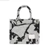Einzelne Schulter-Canvas-Tasche für Frauen 2023 neue Nischendesign-Tintenmalerei-Jacquard-Handtaschen-Einkaufstasche