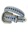 Cinturones Wtern personalizados para hombre con Rhintone Fashion Cowboy Bling Diamond Studded Dign Leather Belt5859267