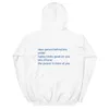 Herrtröjor tröjor kära person bakom mig inspirerande meddelande hoodie unisex kvinnor flickor avslappnad estetisk pullover streetwear 231205