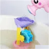 Bath Toys Summer Dzieci Zabawa Śliczna kąpiel słonia Waterowanie puszka domina rodzic-dziecko pływanie łazienka interaktywna wate s7w1 H1568 Drop Deli dhijh