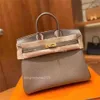 2023 Brown rkinbir Tote Handbag Bag Pattern Ladies Classic Golden Totes Fashion Top Woman Classic Lychee Leather High Bags Quality Handbag S8c0