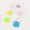 Hänghalsband vintage pärlhalsband för kvinnor Camellia mode rose blomma armband multicolor accessoarer smycken