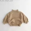 Strickjacke 2023 Herbst und Winter Korea kinder Pullover Jungen Mädchen Infant Ananas Gestrickte Pullover High Neck Pullover Q231206