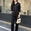 Women's Two Piece Set Pants Casual Suit designer set Jacket Coat For Women Long Sleeve Jacket Cool Girl Streetwear jacket Set