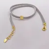 Authentique collier de chaîne en argent sterling 925 colliers d'icônes en or et en acier convient au cadeau de style de bijoux d'ours européen 613102020244w