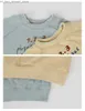 Cardigan Children's Sweatshirts 2023 Korean Autumn New Kids Girls Girls Cherry Pullover Tröja Kids Boys Sweaters Q231206