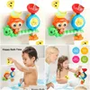 Bath Toys Baby Shower Sunshine Cup Track Water Game Childrens Badrum Monkey Toy Birthda