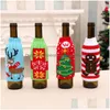 Weihnachtsdekorationen Weihnachten Home Supplies Hochwertige gestrickte Bierflaschen-Set-Dekoration Drop-Lieferung Hausgarten Festliche Party Su Dhefb