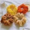 Accessoires de cheveux Filles Veet Scrunchies Chapeaux Élastique En Caoutchouc Bandeau Femmes Poils Porte-Corde 20 pcs Drop Livraison Produits Dh6Lt