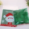 Confezione regalo Design 100 pz/lotto 10x13 cm Borse Babbo Natale Imballaggio autoadesivo Natale per caramelle