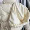 Femme Fourrure Fausse W20 AutomneHiver veste matelassée femme poche cuir épais fermeture éclair capuche amovible manches longues noir beige SL 231205
