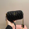 Vender mumu Bolso de diseñador de cámara arrugada mumu Bolso bandolera de alta calidad Bolsos de hombro con correa de cadena para mujer Bolso de cuero clásico Monedero 231115