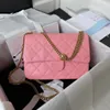 Hoge kwaliteit designer tas luxe schoudertassen spiegel kwaliteit crossbody designer tassen mode roze damestas delicate Flap chain handtas kleine kaviaar leren tas